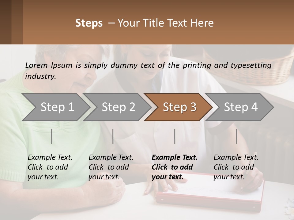 A Woman Sitting Next To A Woman Who Is Writing PowerPoint Template