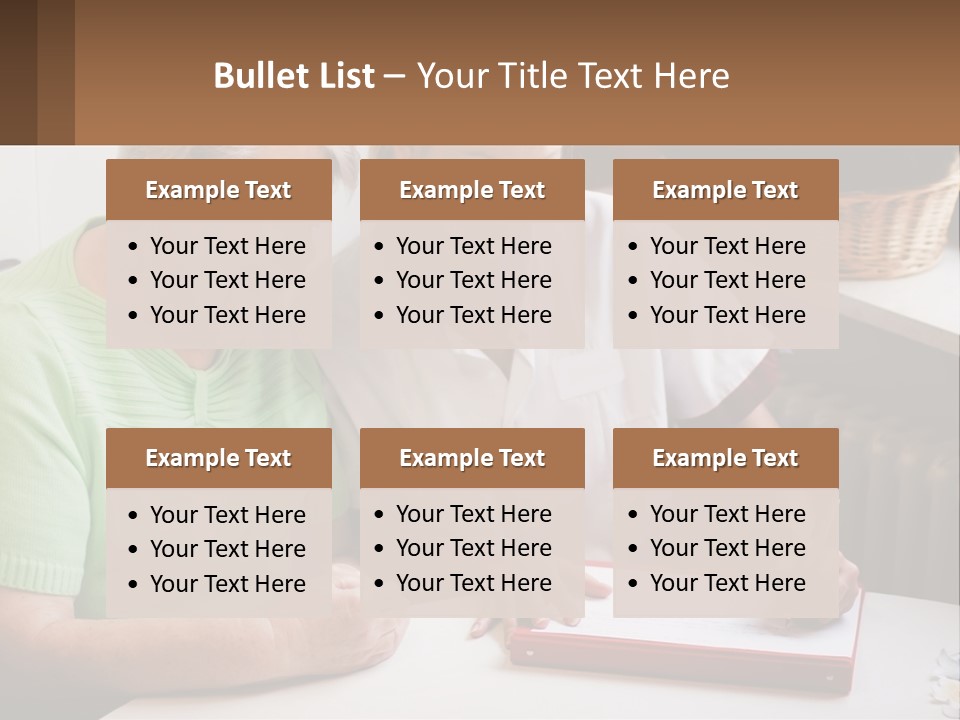 A Woman Sitting Next To A Woman Who Is Writing PowerPoint Template