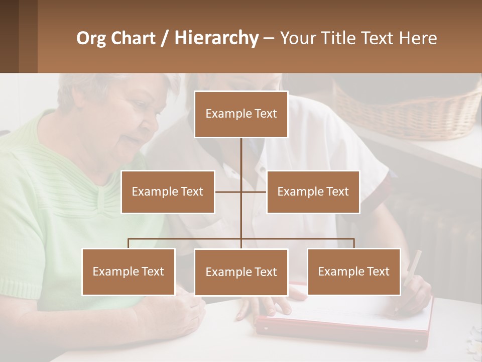 A Woman Sitting Next To A Woman Who Is Writing PowerPoint Template