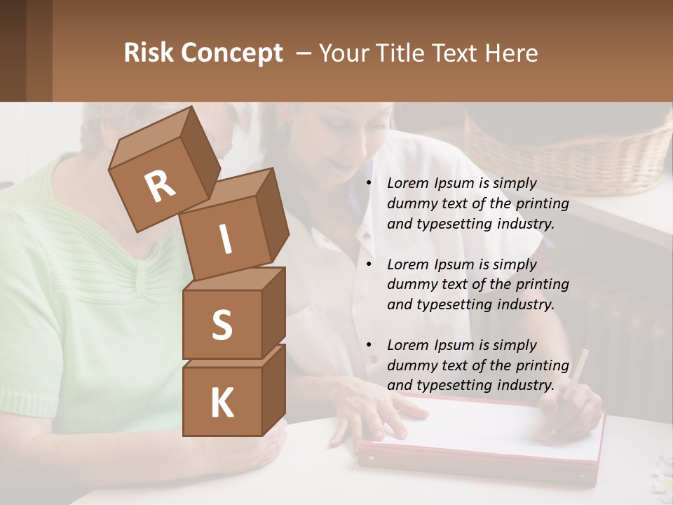 A Woman Sitting Next To A Woman Who Is Writing PowerPoint Template