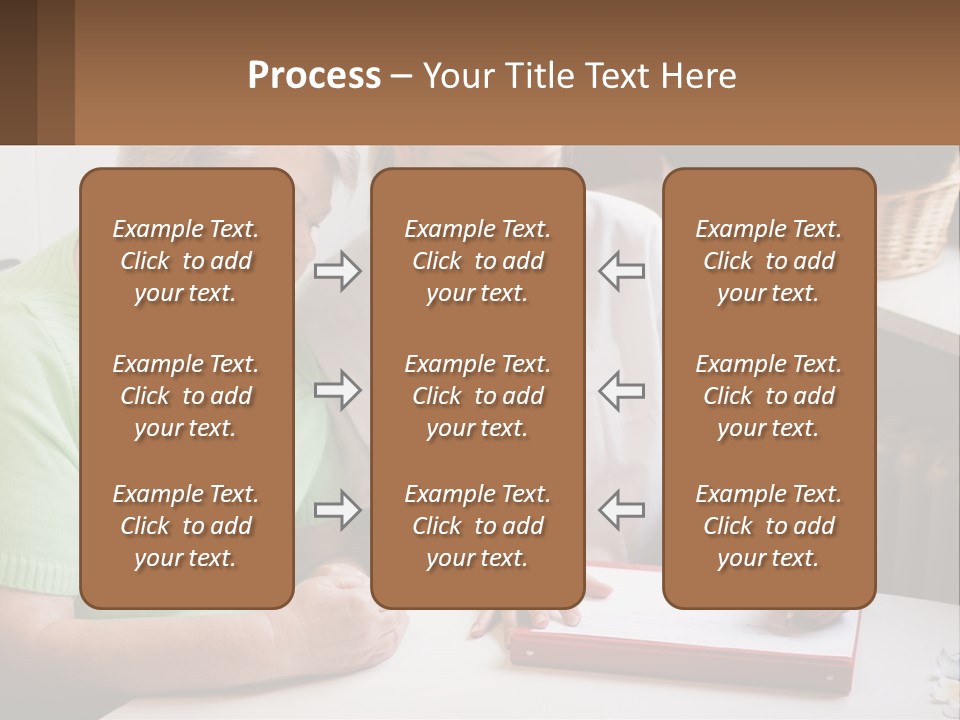 A Woman Sitting Next To A Woman Who Is Writing PowerPoint Template