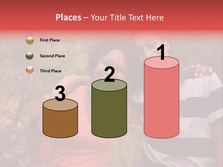 A Couple Of People Standing Next To Each Other PowerPoint Template