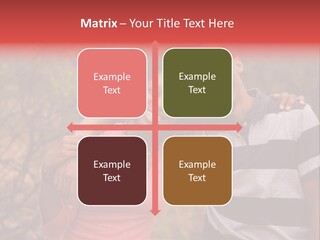 A Couple Of People Standing Next To Each Other PowerPoint Template