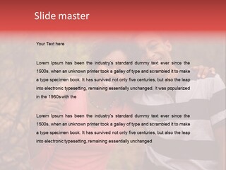 A Couple Of People Standing Next To Each Other PowerPoint Template
