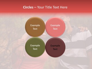 A Couple Of People Standing Next To Each Other PowerPoint Template