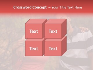 A Couple Of People Standing Next To Each Other PowerPoint Template