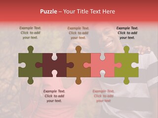 A Couple Of People Standing Next To Each Other PowerPoint Template
