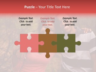 A Couple Of People Standing Next To Each Other PowerPoint Template
