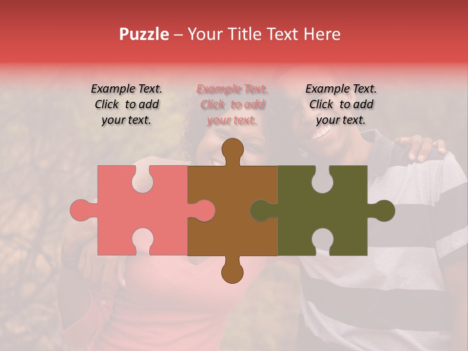A Couple Of People Standing Next To Each Other PowerPoint Template
