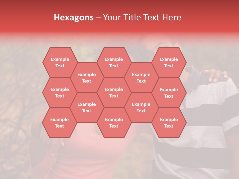 A Couple Of People Standing Next To Each Other PowerPoint Template