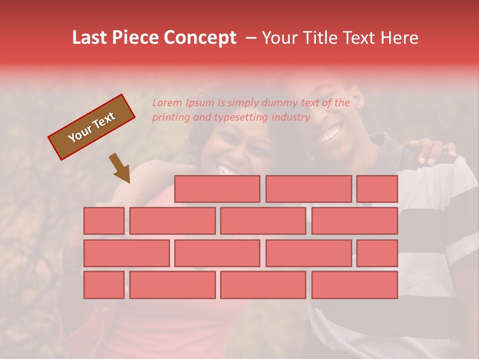 A Couple Of People Standing Next To Each Other PowerPoint Template