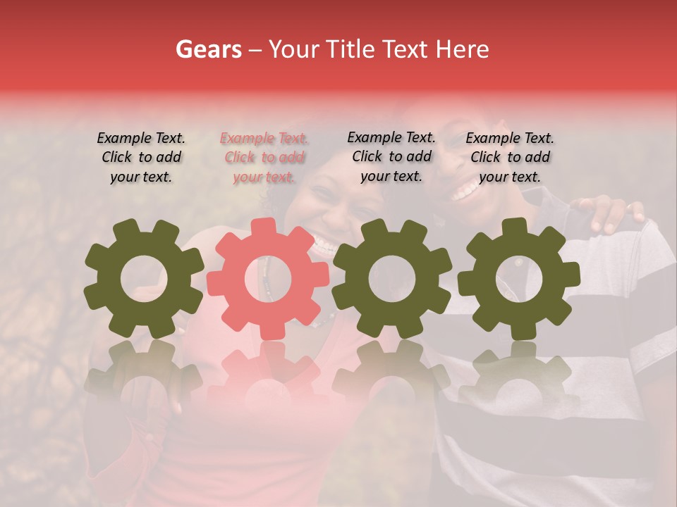 A Couple Of People Standing Next To Each Other PowerPoint Template