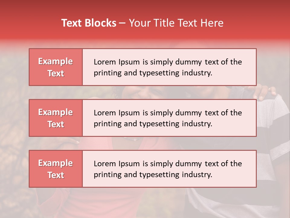 A Couple Of People Standing Next To Each Other PowerPoint Template