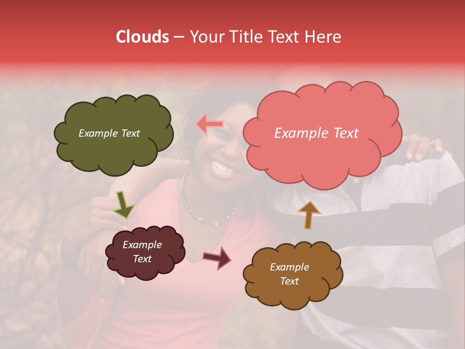 A Couple Of People Standing Next To Each Other PowerPoint Template