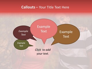 A Couple Of People Standing Next To Each Other PowerPoint Template