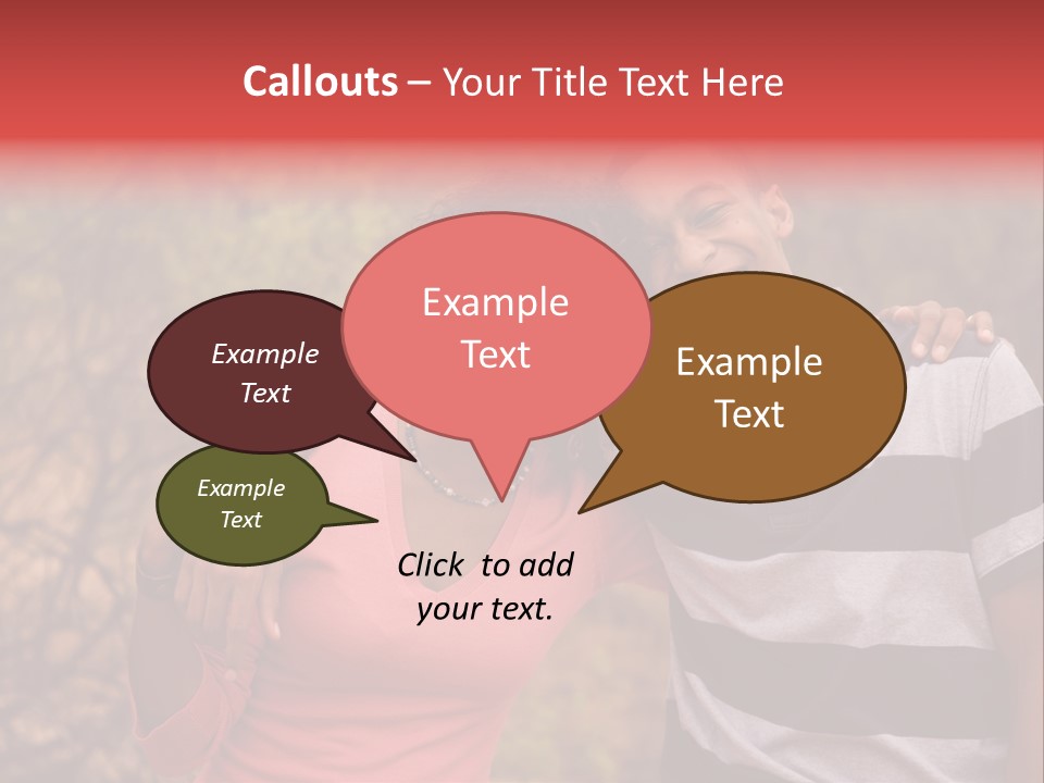 A Couple Of People Standing Next To Each Other PowerPoint Template