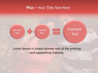 A Couple Of People Standing Next To Each Other PowerPoint Template