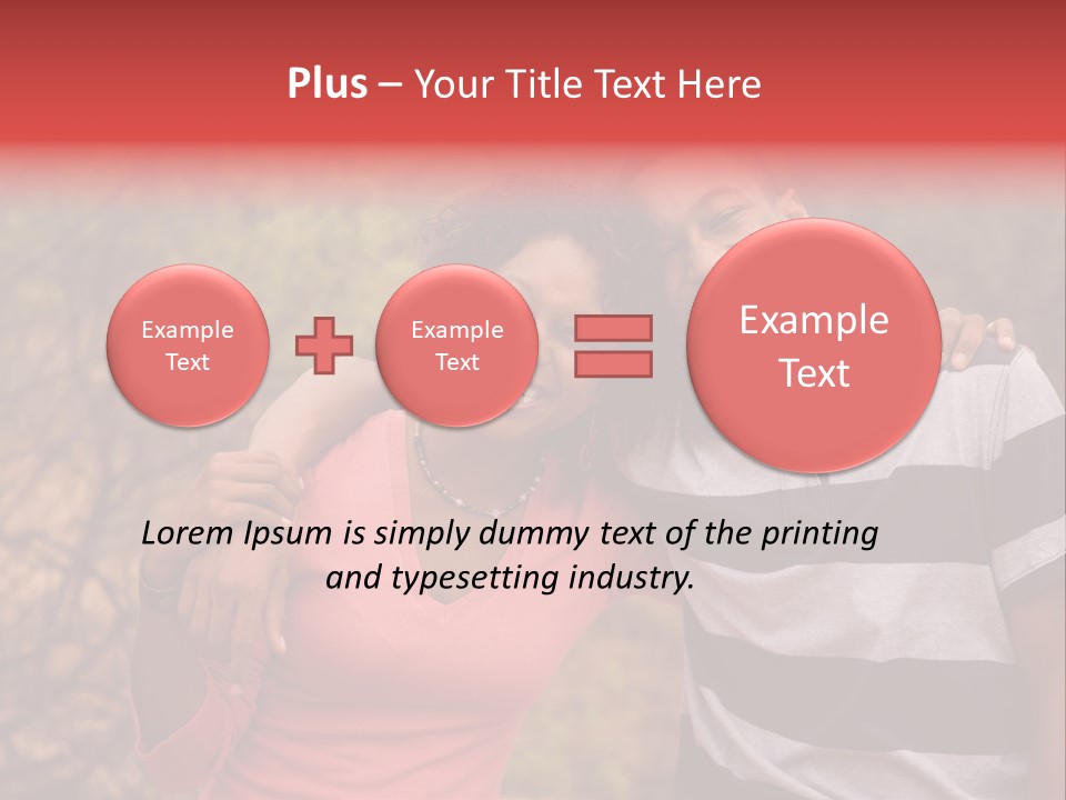 A Couple Of People Standing Next To Each Other PowerPoint Template