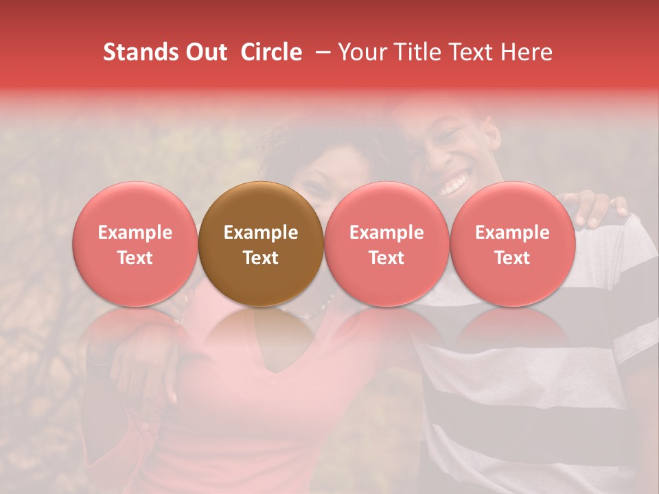 A Couple Of People Standing Next To Each Other PowerPoint Template