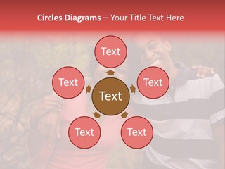 A Couple Of People Standing Next To Each Other PowerPoint Template