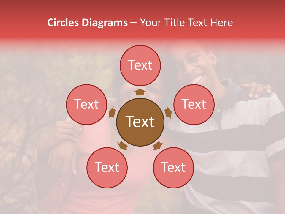 A Couple Of People Standing Next To Each Other PowerPoint Template
