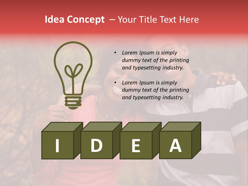 A Couple Of People Standing Next To Each Other PowerPoint Template