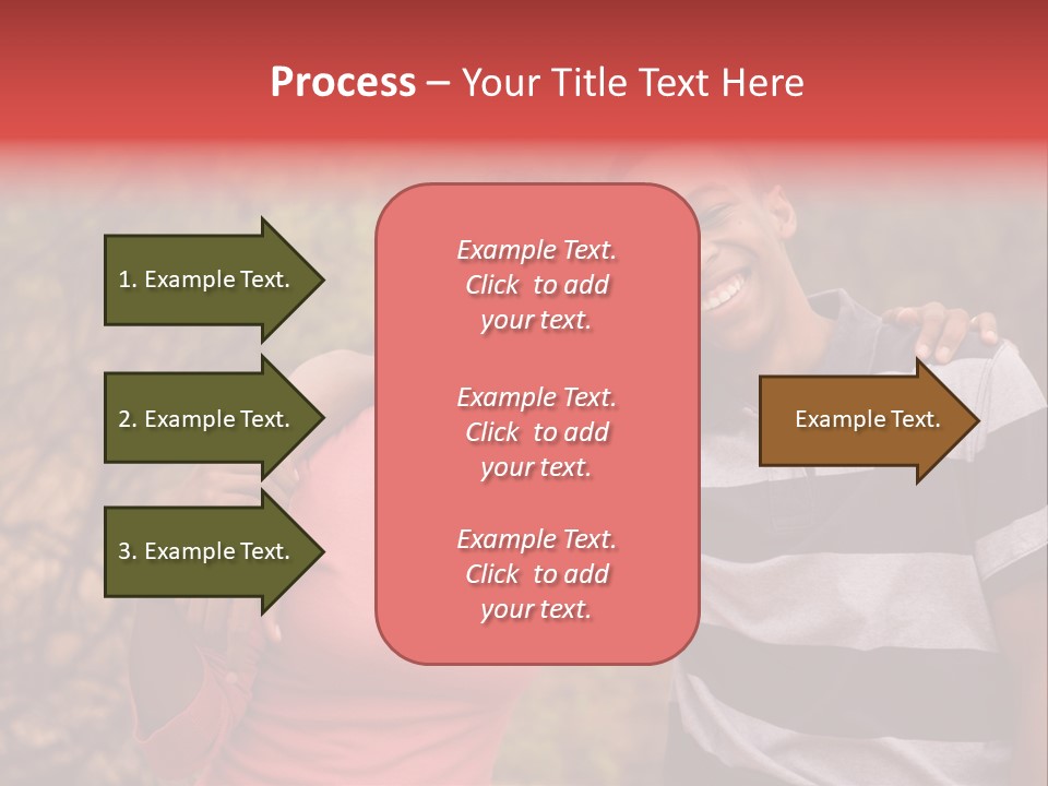 A Couple Of People Standing Next To Each Other PowerPoint Template