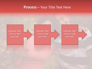 A Couple Of People Standing Next To Each Other PowerPoint Template