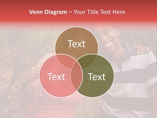 A Couple Of People Standing Next To Each Other PowerPoint Template