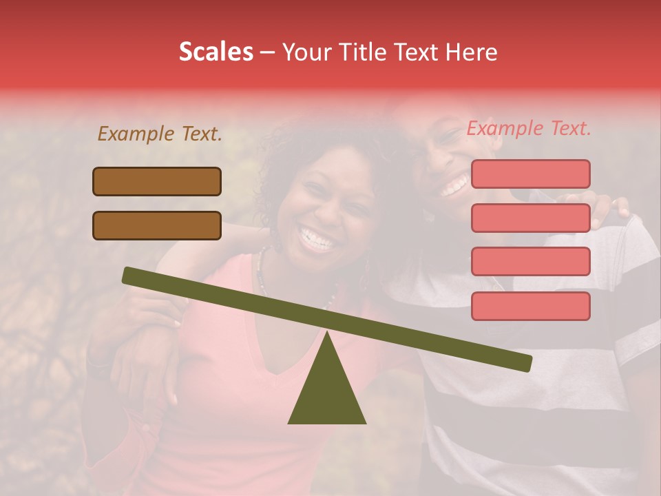 A Couple Of People Standing Next To Each Other PowerPoint Template
