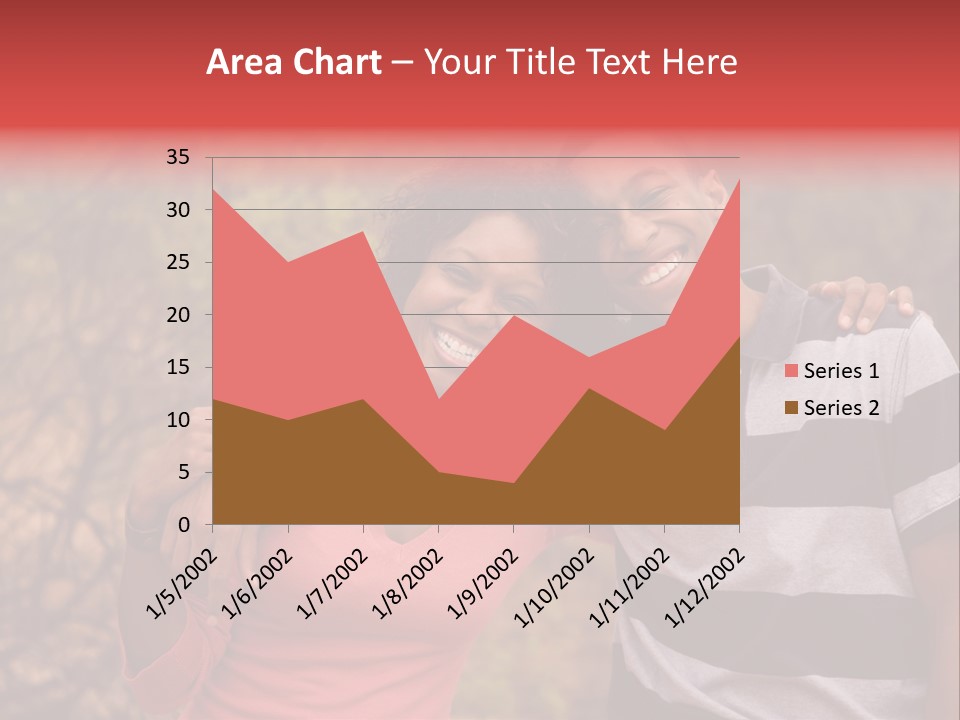 A Couple Of People Standing Next To Each Other PowerPoint Template