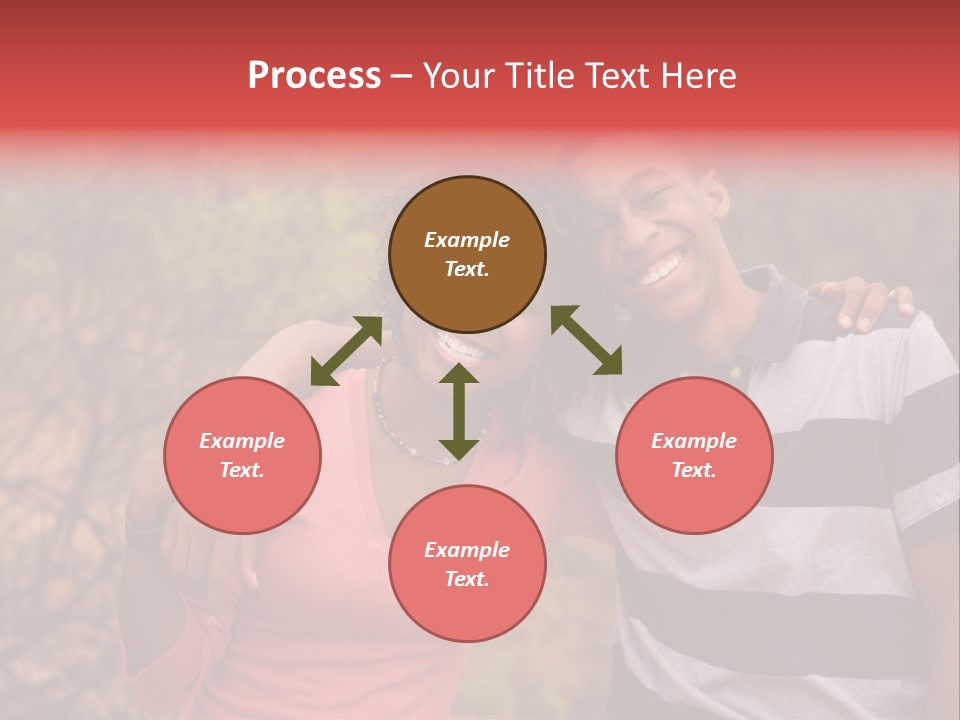 A Couple Of People Standing Next To Each Other PowerPoint Template