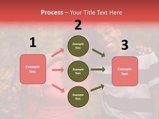 A Couple Of People Standing Next To Each Other PowerPoint Template
