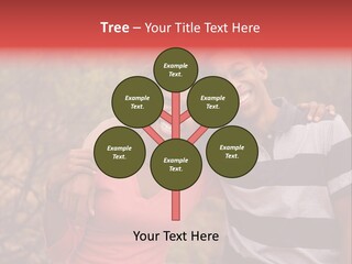 A Couple Of People Standing Next To Each Other PowerPoint Template