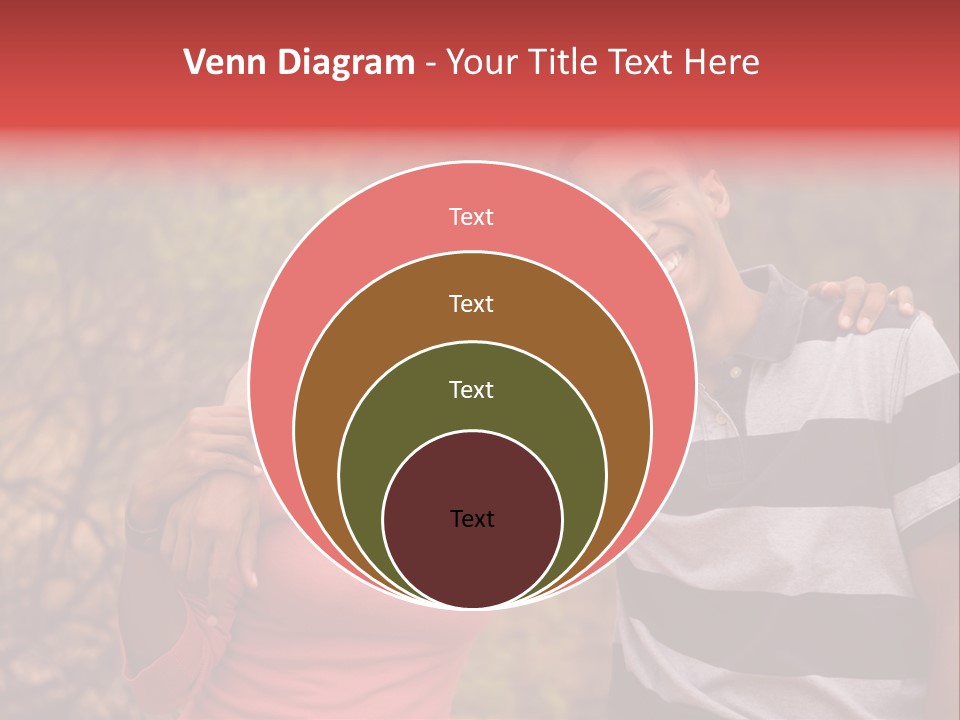 A Couple Of People Standing Next To Each Other PowerPoint Template