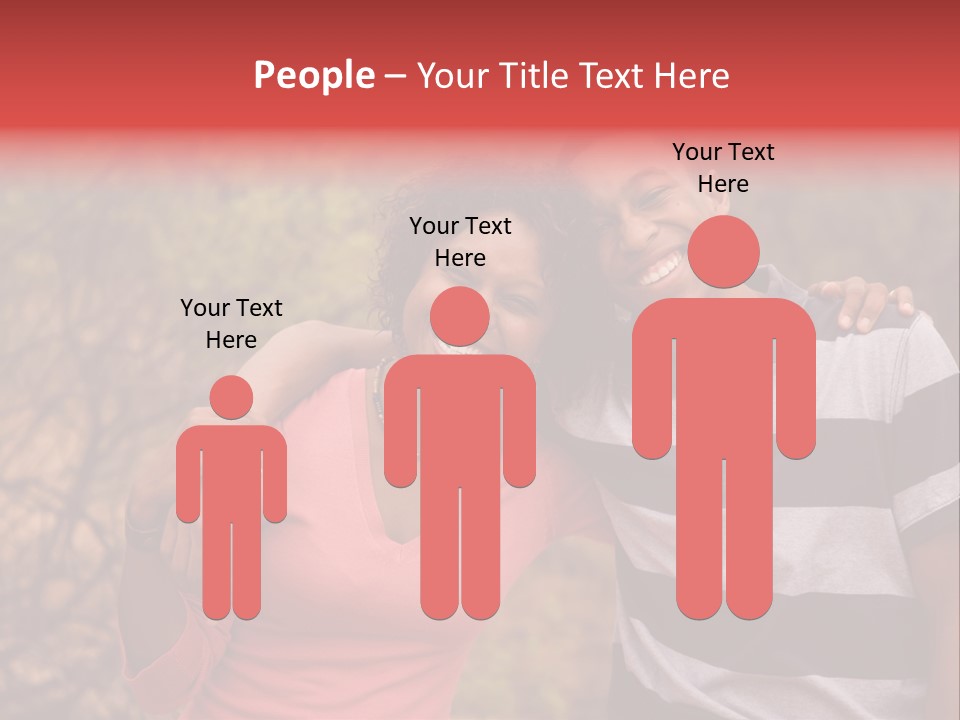 A Couple Of People Standing Next To Each Other PowerPoint Template
