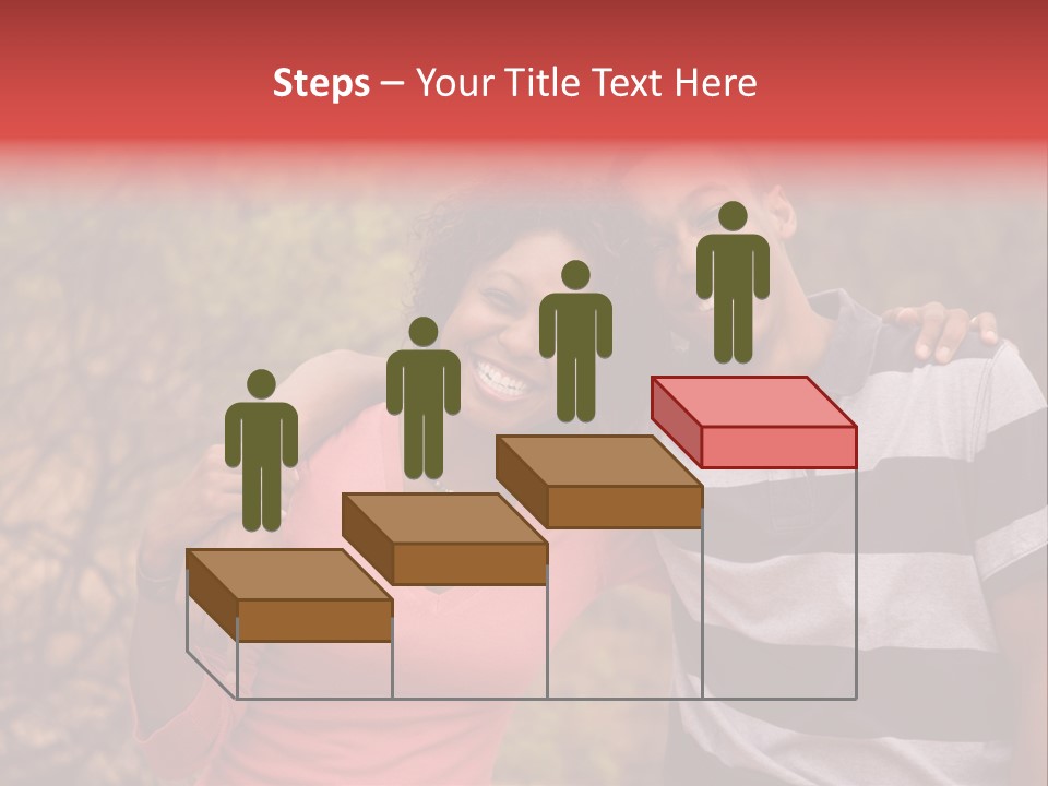 A Couple Of People Standing Next To Each Other PowerPoint Template