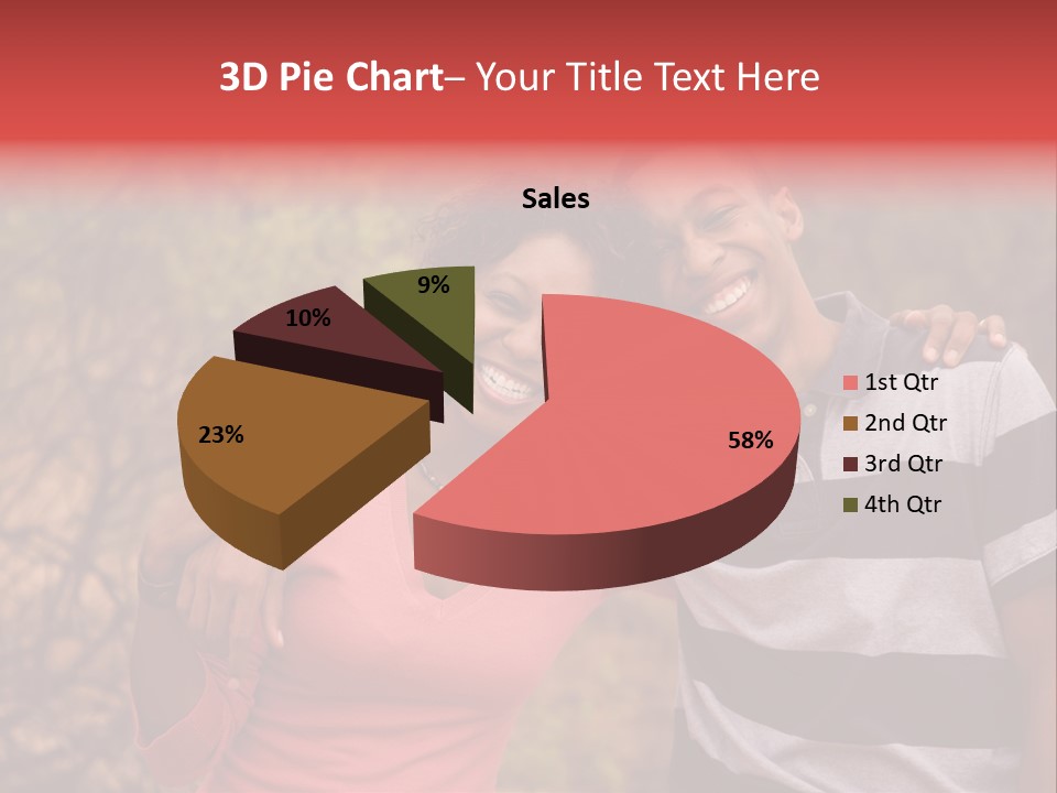 A Couple Of People Standing Next To Each Other PowerPoint Template