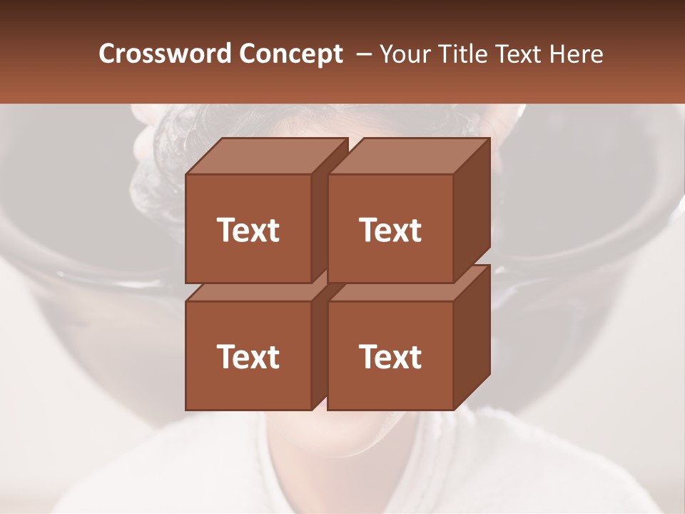 A Woman Getting Her Hair Styled By A Professional Hair Stylist PowerPoint Template