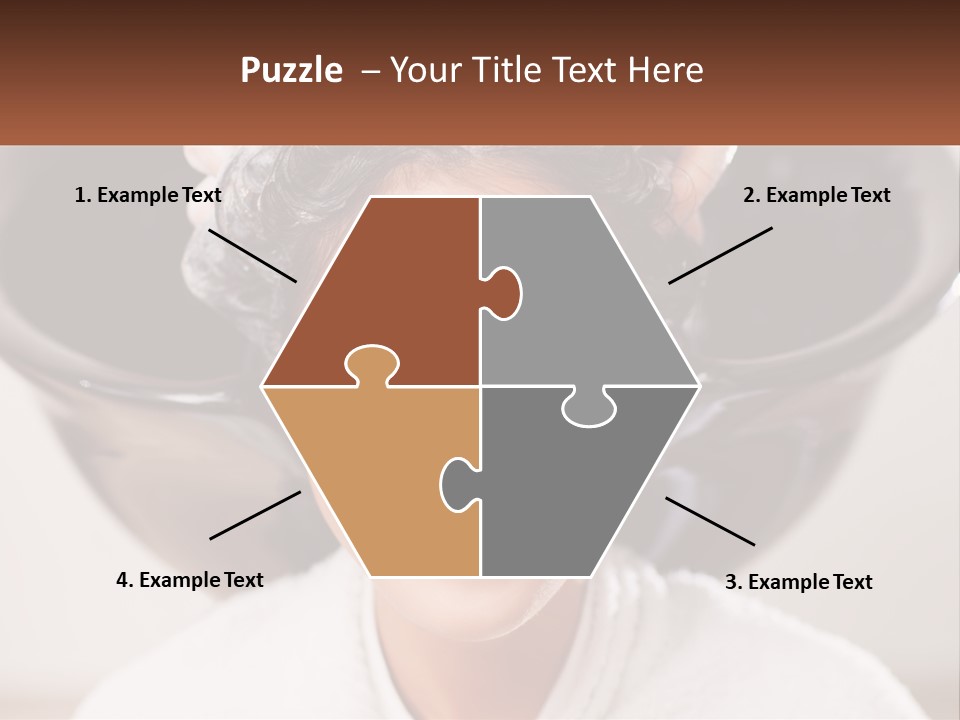 A Woman Getting Her Hair Styled By A Professional Hair Stylist PowerPoint Template