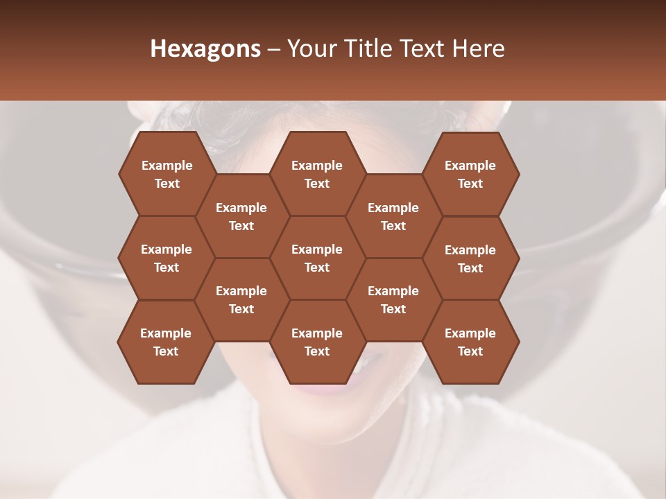 A Woman Getting Her Hair Styled By A Professional Hair Stylist PowerPoint Template