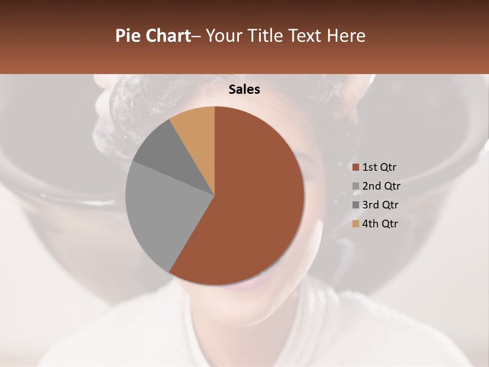 A Woman Getting Her Hair Styled By A Professional Hair Stylist PowerPoint Template