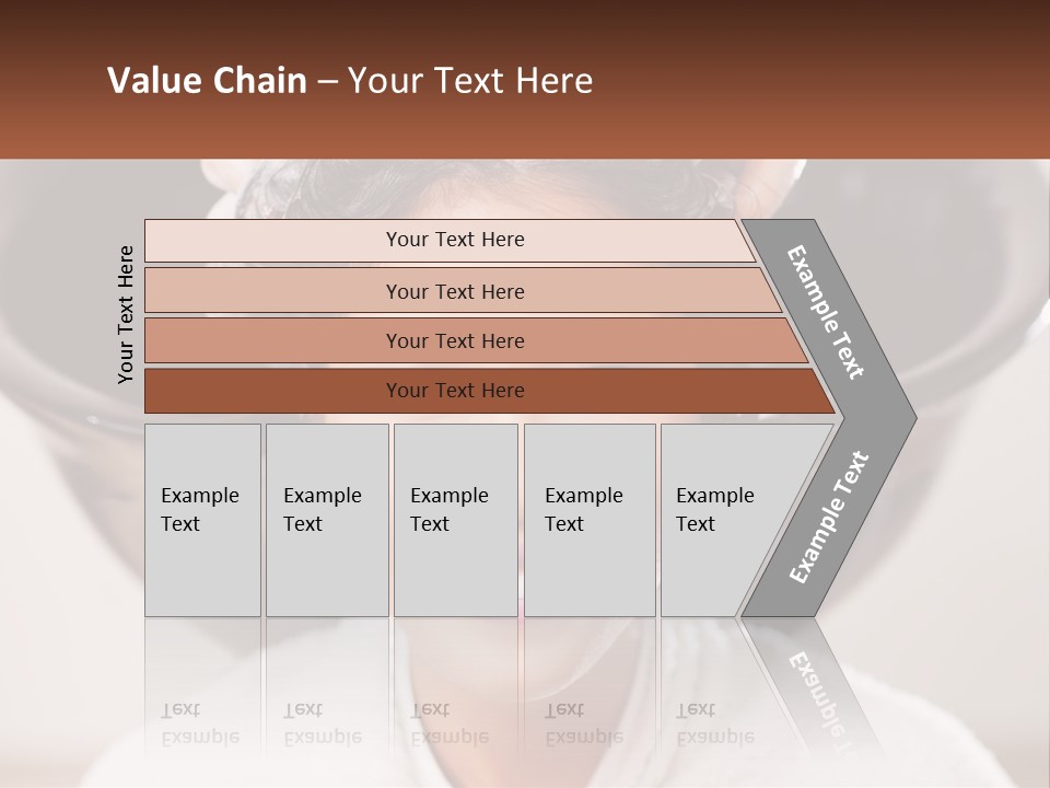 A Woman Getting Her Hair Styled By A Professional Hair Stylist PowerPoint Template
