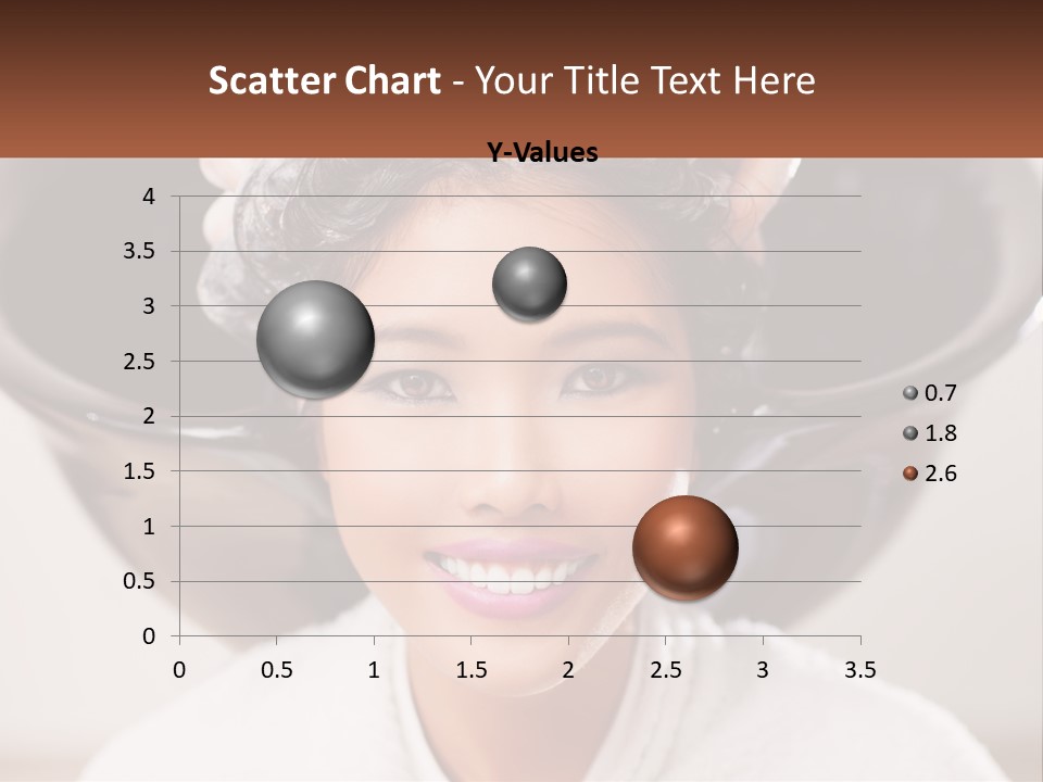 A Woman Getting Her Hair Styled By A Professional Hair Stylist PowerPoint Template