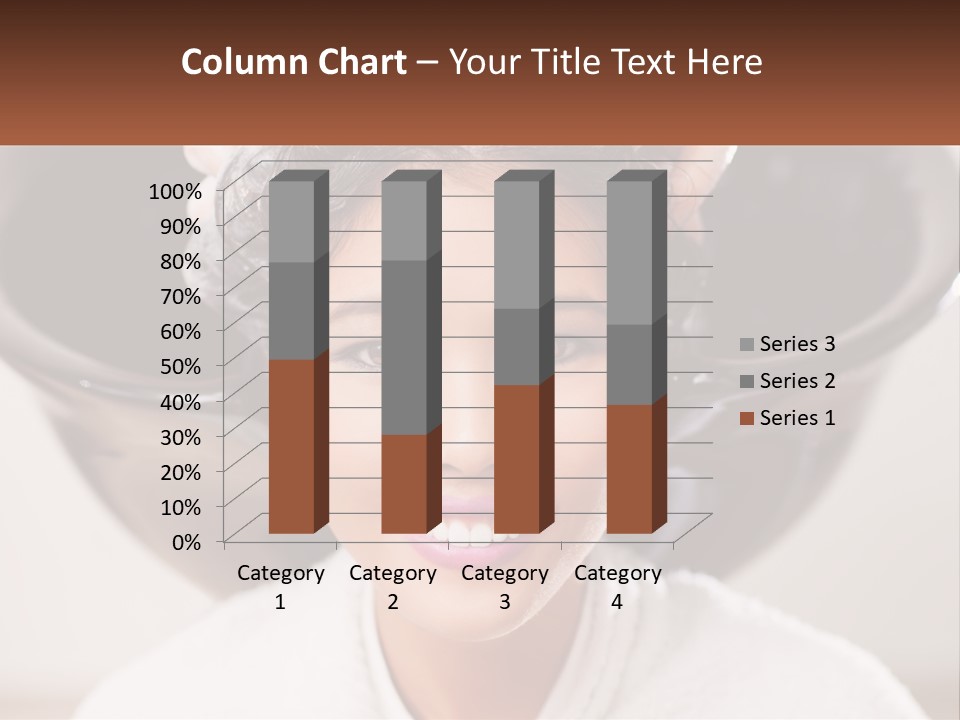 A Woman Getting Her Hair Styled By A Professional Hair Stylist PowerPoint Template