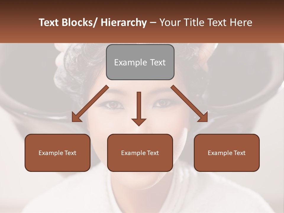 A Woman Getting Her Hair Styled By A Professional Hair Stylist PowerPoint Template