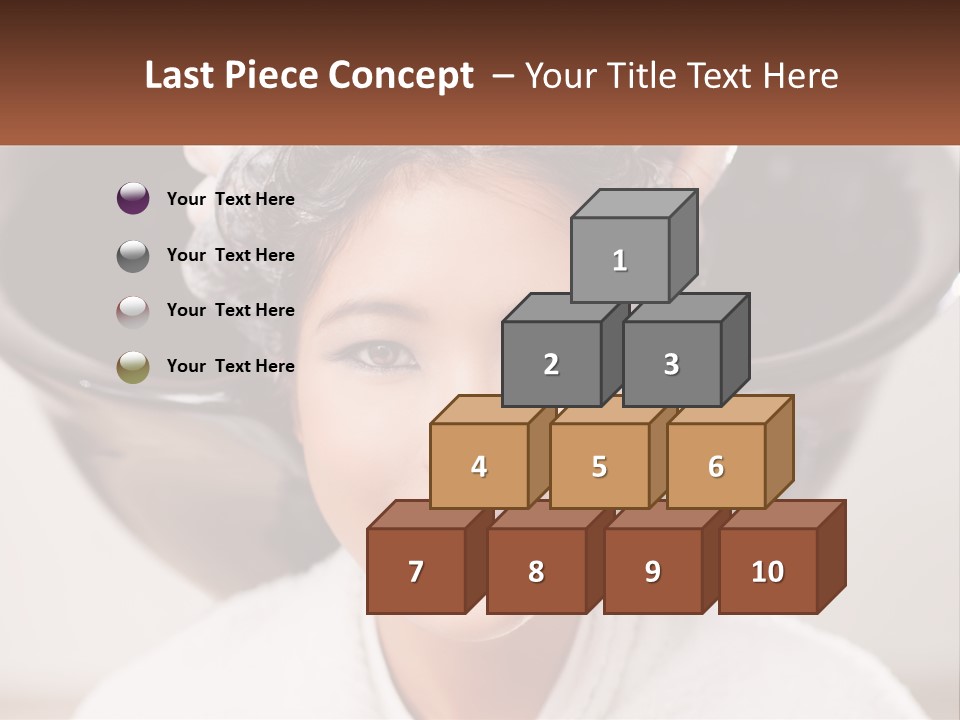 A Woman Getting Her Hair Styled By A Professional Hair Stylist PowerPoint Template