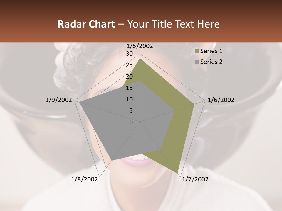 A Woman Getting Her Hair Styled By A Professional Hair Stylist PowerPoint Template