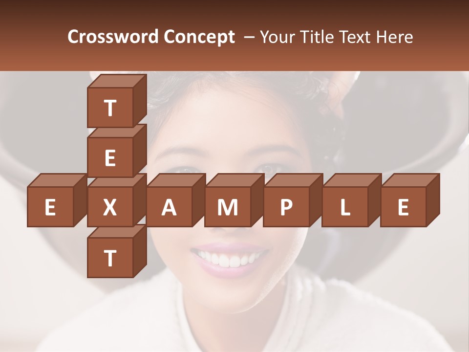 A Woman Getting Her Hair Styled By A Professional Hair Stylist PowerPoint Template