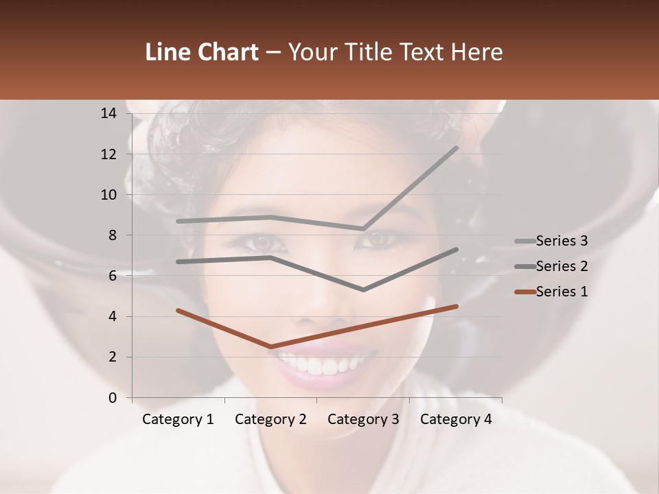 A Woman Getting Her Hair Styled By A Professional Hair Stylist PowerPoint Template